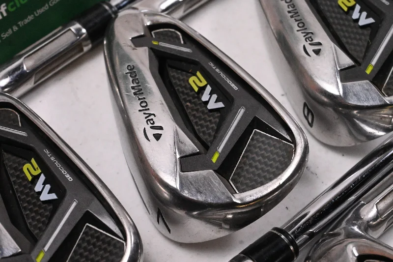 Taylormade M2 2017 Irons / 6-PW+AW / Regular Flex FST Reax High Launch 88 Shafts