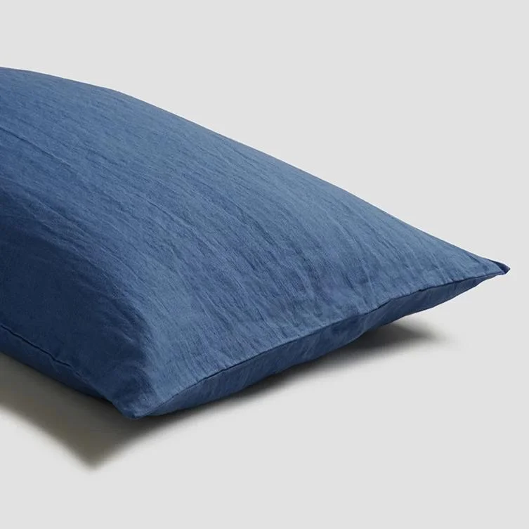 Blueberry 100% Linen Pillowcases (Pair)