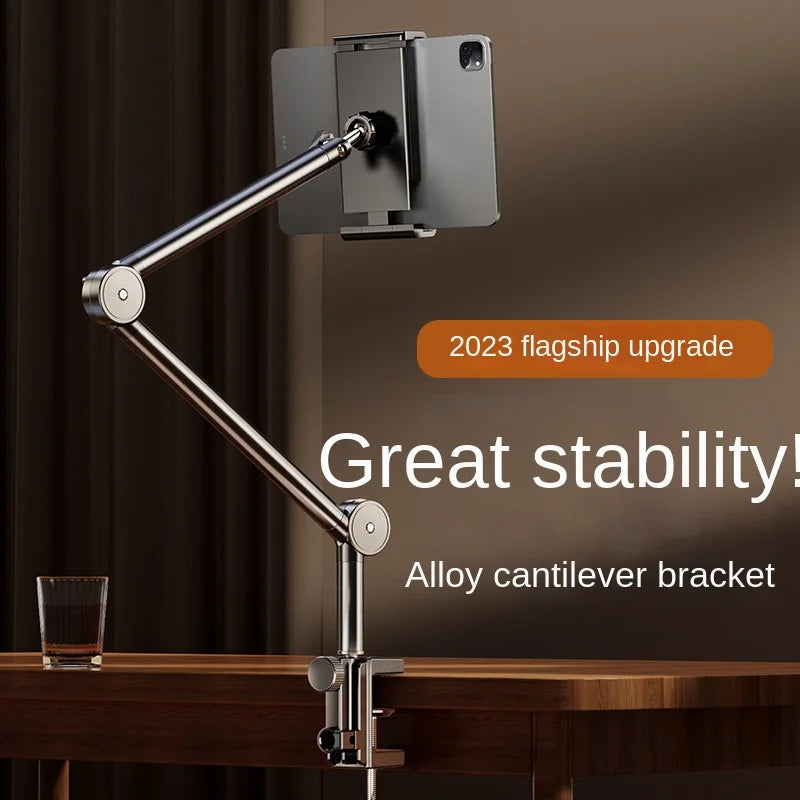 Desktop Mobile Phone Holder Bed Clip Bedside Lazy Live Broadcast Folding Cantilever Bracket for Apple Samsung iPad Tablet Holder