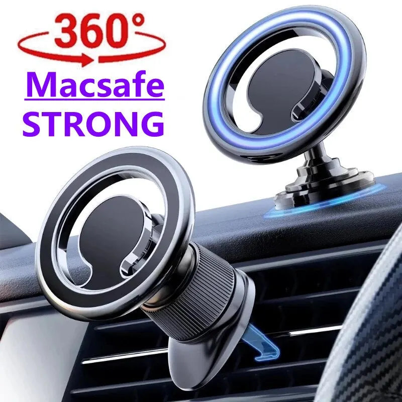 Magnetic Car Phone Holder Stand Magnet Car Mount Support GPS Mobile Bracket in Car For Macsafe iPhone 15 14 13 12 Samsung Xiaomi