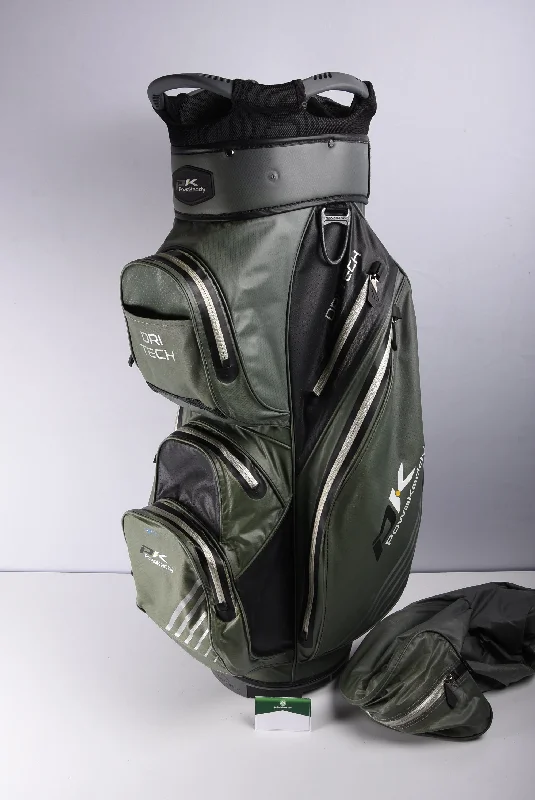 Powakaddy Dri Tech Cart Bag / 14-Way Divider / Green & Grey