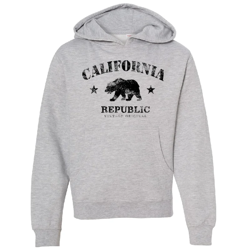 California Republic Vintage Original Premium Youth Sweatshirt Hoodie