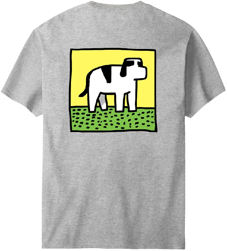 Hair-ing Dog On Lawn T-Shirt