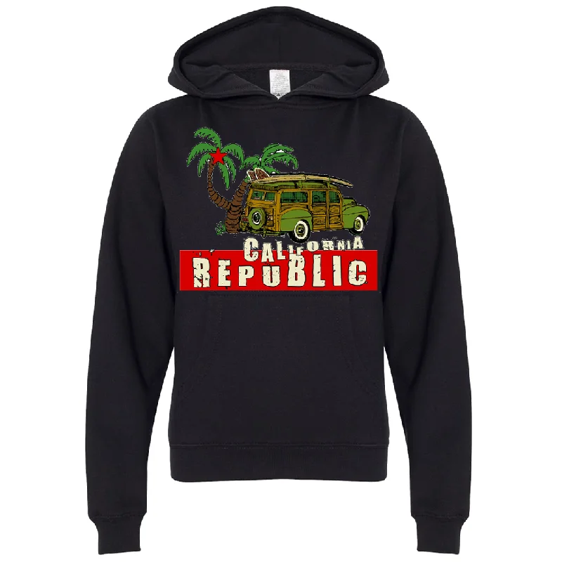 California Republic Woody Premium Youth Sweatshirt Hoodie