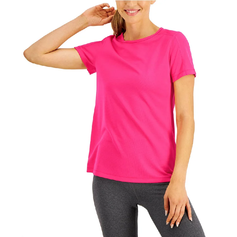 Women's Plain Solid Sport Top,Fuchsia