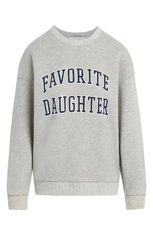 Favorite Daughter Collegiate Sweater, Heather Grey