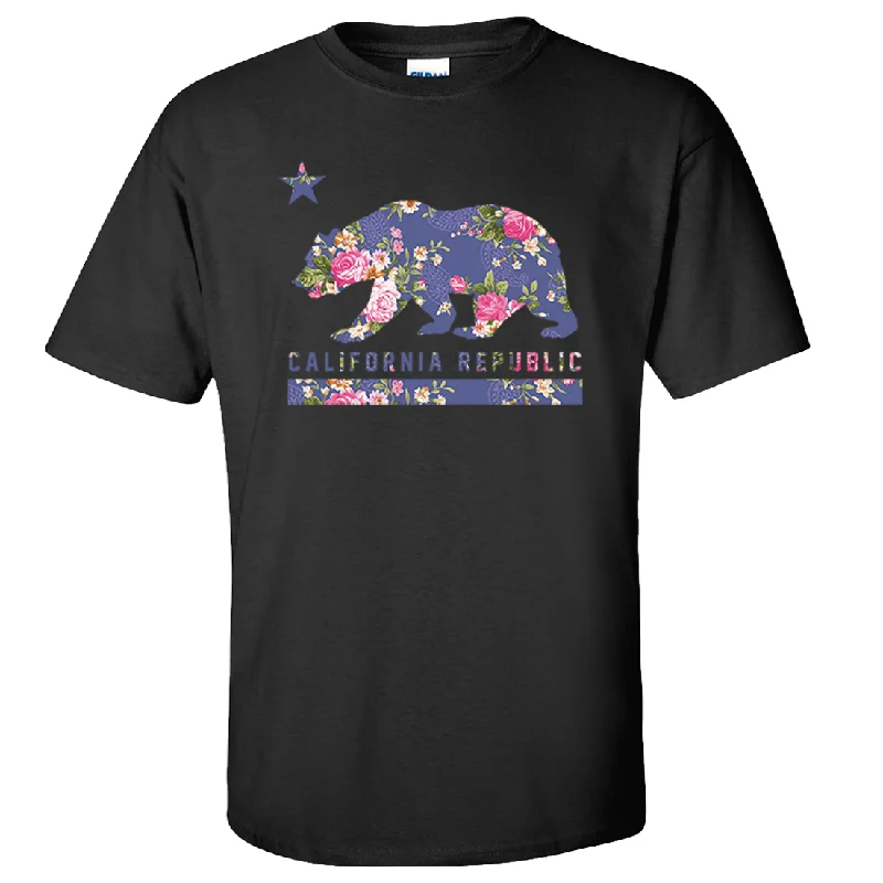 California Republic Paisley Flower Bear Asst Colors T-shirt/tee