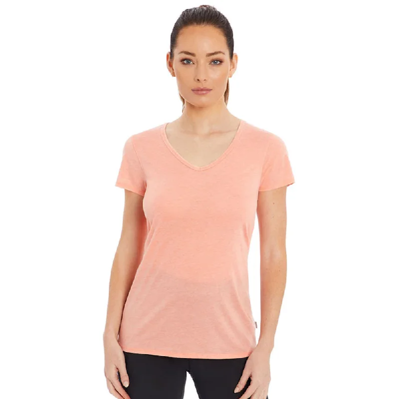 Women's V-Neck Sport T-Shirt,Coral