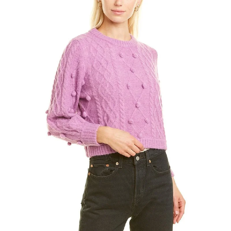 Women's Crew Neck Sweater,Purple