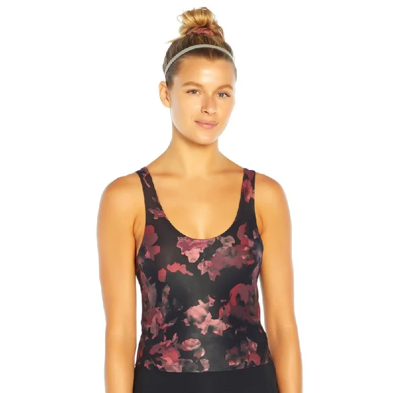 Women's Printed Sport Top,Balck