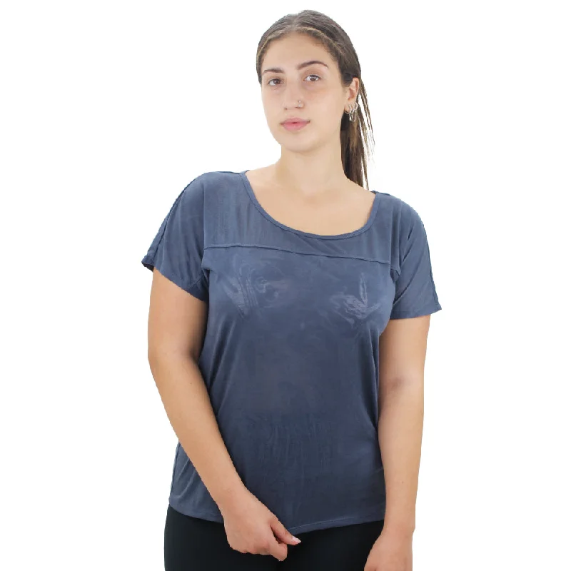 Women's Ombre Top,Dark Grey