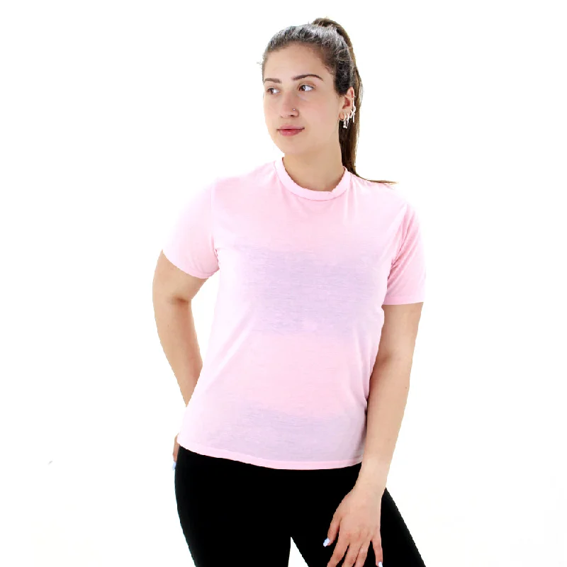 Women's Plain Sport Top,Pink