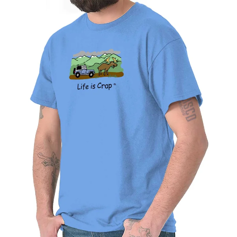 Moose In Road T-Shirt