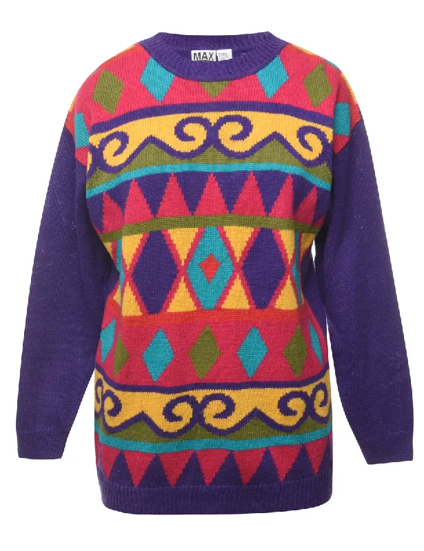 Geometric Pattern Jumper - M