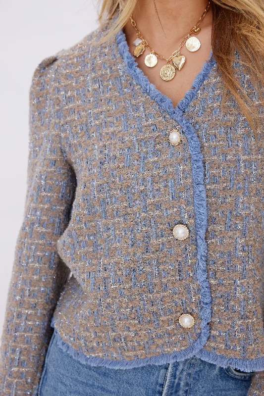 Lacie Pearl Accent Tweed Jacket