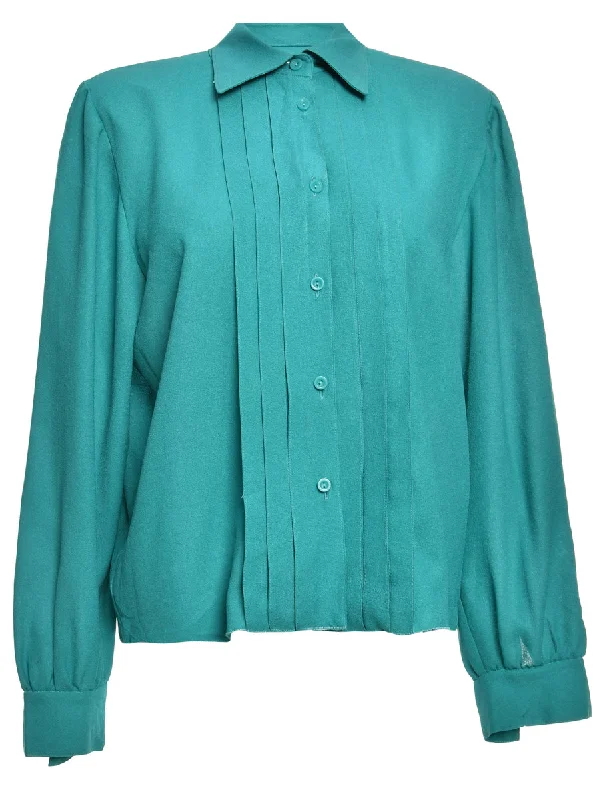 Long Sleeved Teal Shirt - M