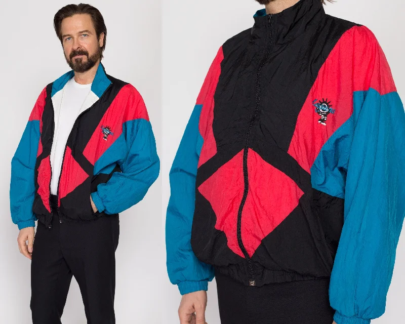 Medium 80s Laguna Color Block Streetwear Windbreaker