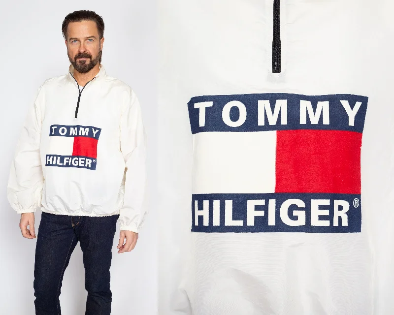 One Size 90s Tommy Hilfiger Big Logo Windbreaker