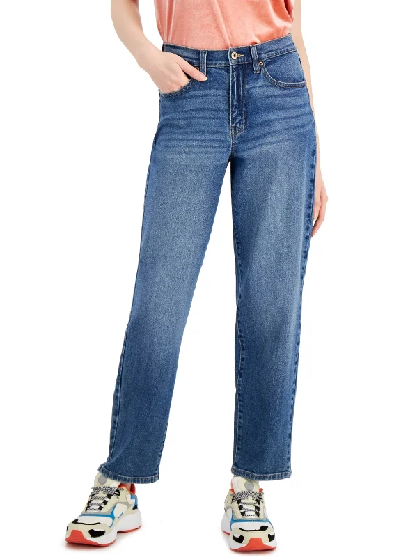 Women's Washed Jeans,Blue