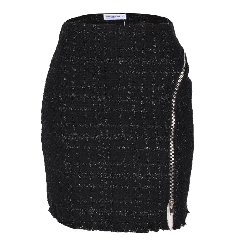 REDTAG Black Casual Skirt for Women