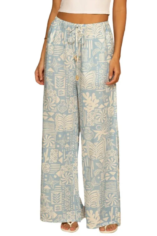 Beaded Beach Pant In Caribbean