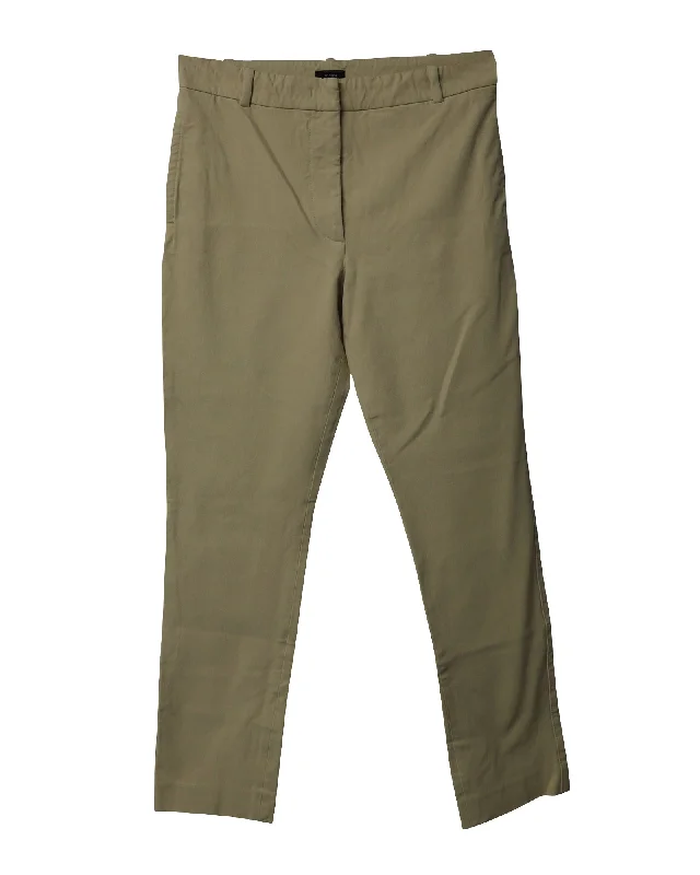 Joseph Straight-Cut Trousers in Cream Viscose